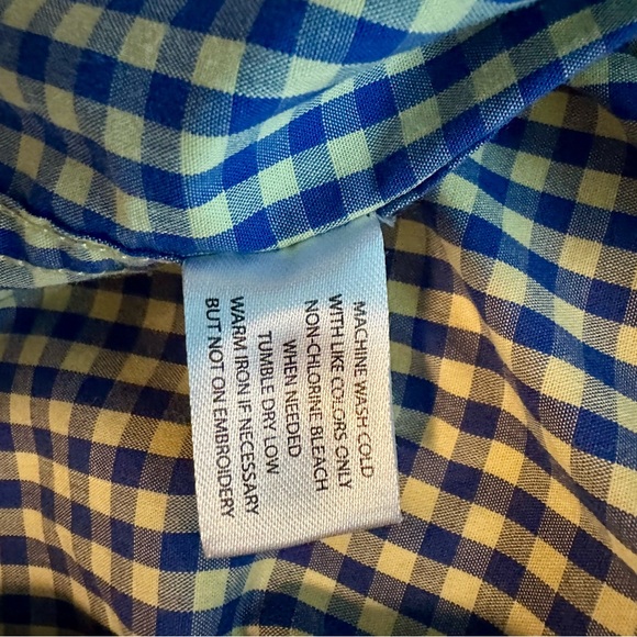 U.S. Polo Assn. Navy and White Checkered Shirt - Picture 6 of 13